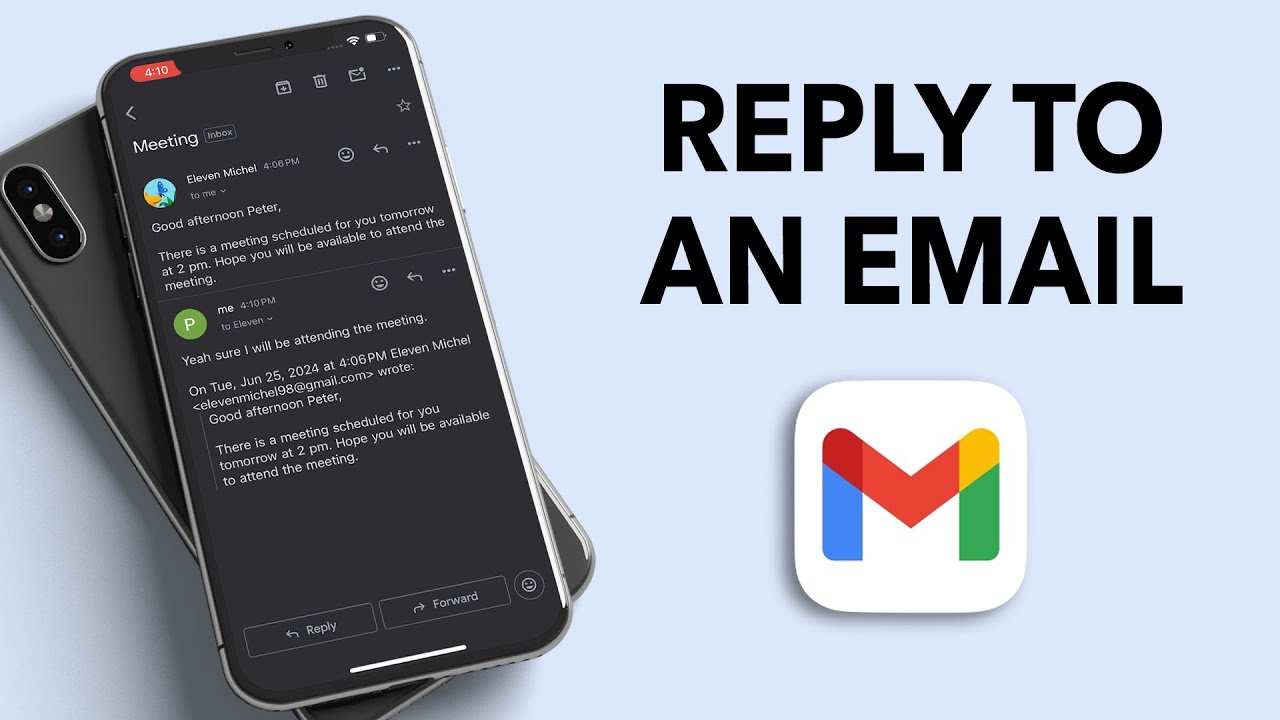 Как ответить на письмо в Gmail?