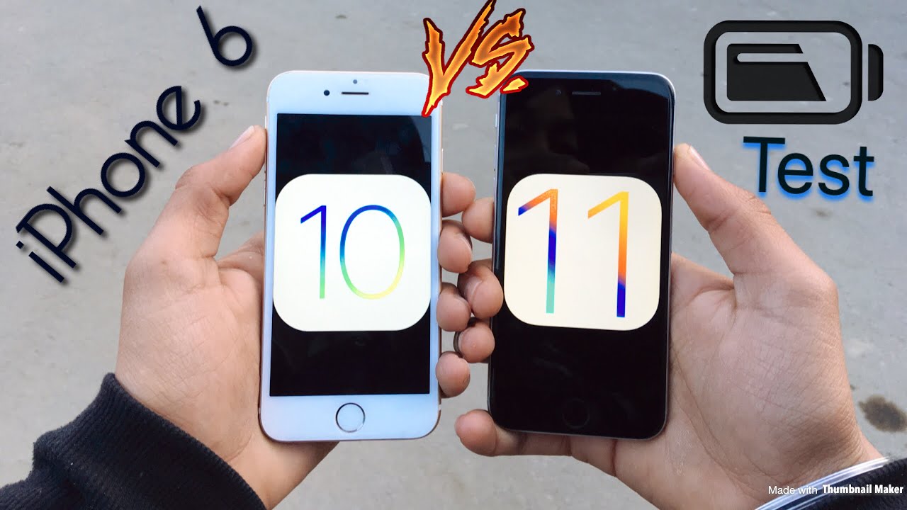 iPhone 6 Battery Comparison iOS 10 vs iOS 11.2
