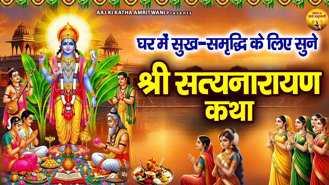 सत्यानारायण व्रत कथा | Satyanarayan Katha | श्री सत्यानारायण सम्पूर्ण कथा | Thursday Special Katha