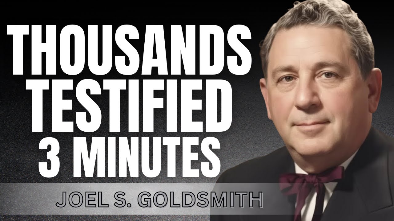 Joel Goldsmith's 3-MINUTE Meditation That HEALS Everything (Thousands Testified)
