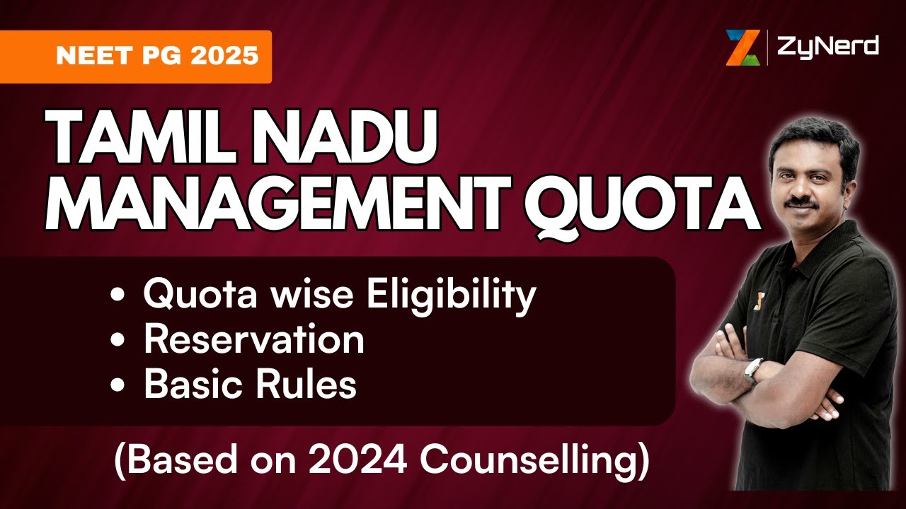 Tamil Nadu Management Quota | How to View Closing Ranks in ZyNerd | NEET PG 2025