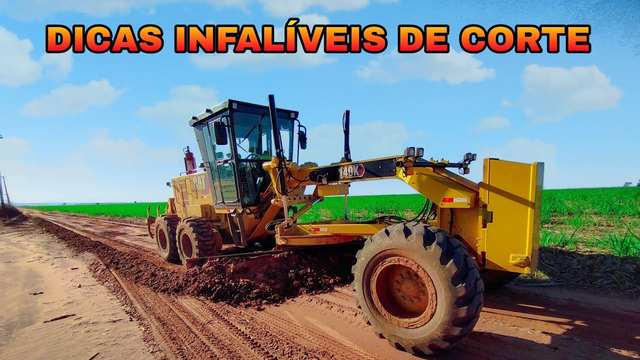 DICAS COMO CORTAR UMA ESTRADA MUNICIPAL COM A MOTONIVELADORA CATERPILLAR PATROL