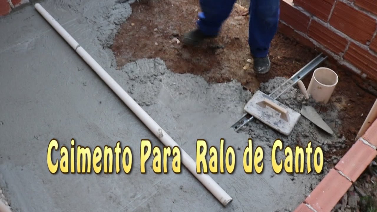 Caimento Para ralo de canto aprenda / Faça você mesmo / DIY