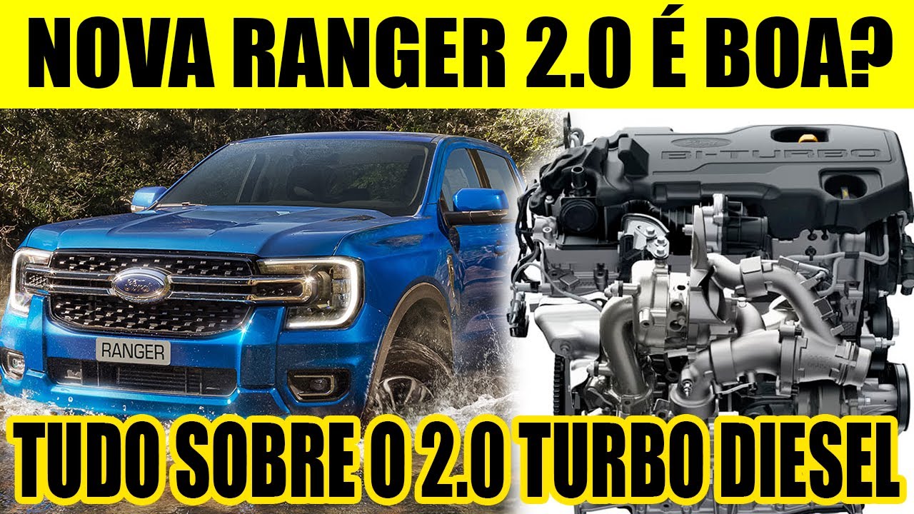 O MOTOR 2.0 TURBO DIESEL DA NOVA RANGER É BOM? SAIBA TUDO SOBRE ELE