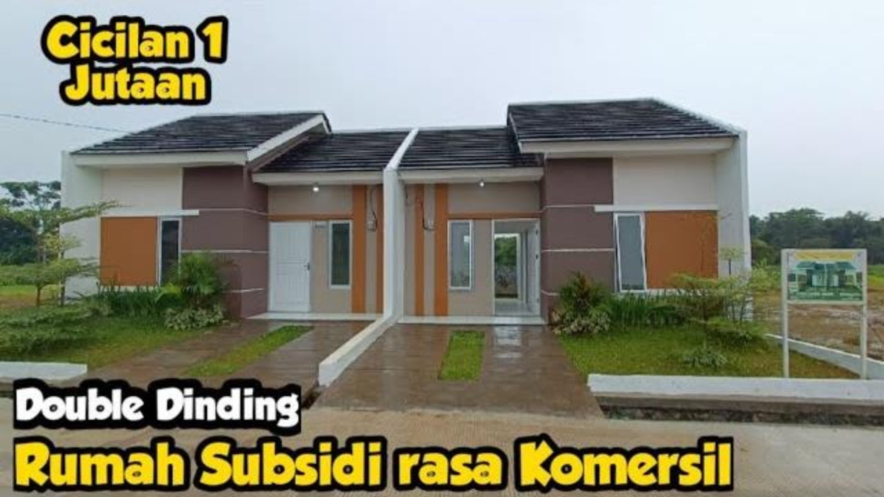 RUMAH SUBSIDI 178 JUTA DOUBLE DINDING CICILAN 1 JUTAAN | PURI ASRI 3