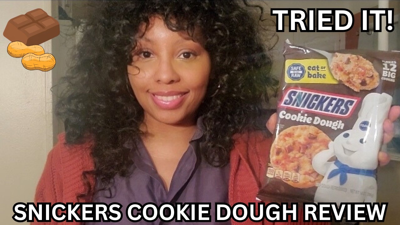 TRIED IT! Pillsbury Snickers Cookie Dough REVIEW | Did they taste like Snickers?