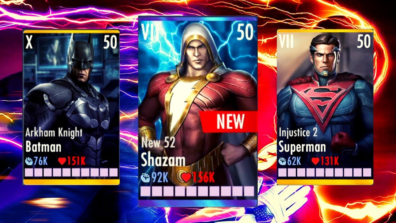 The All NEW SHAZAM Team! Injustice Gods Among Us 3.2! iOS/Android!