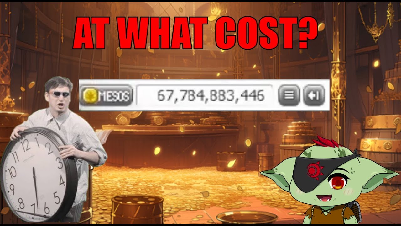How much time I spend to get 10 billion Mesos in a week on Maplestory reg server (MaplestorySea)