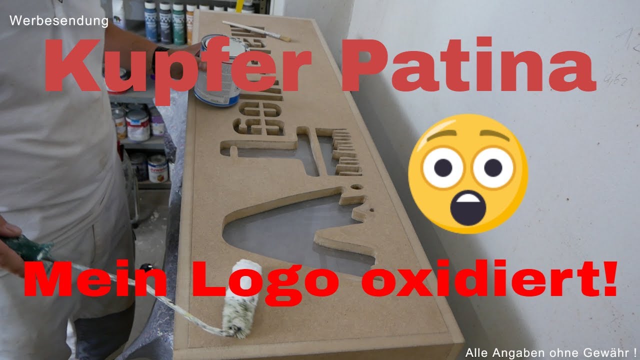 Neues Logo aus Holz verkupfern Teil 1/2