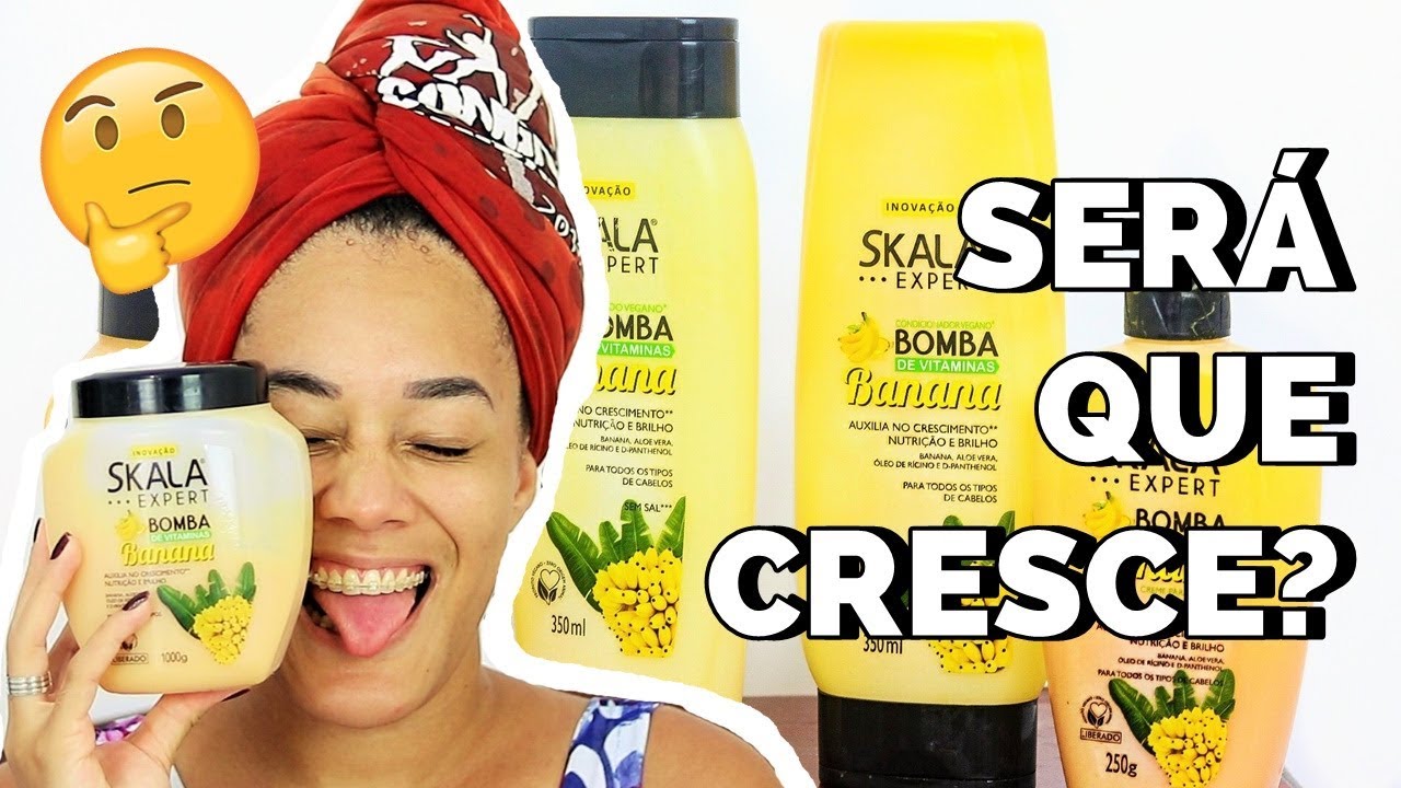 🍌RESENHA DA LINHA BOMBA DE VITAMINAS DE BANANA DA SKALA COSMÉTICOS 🍌| Rose Hapuque