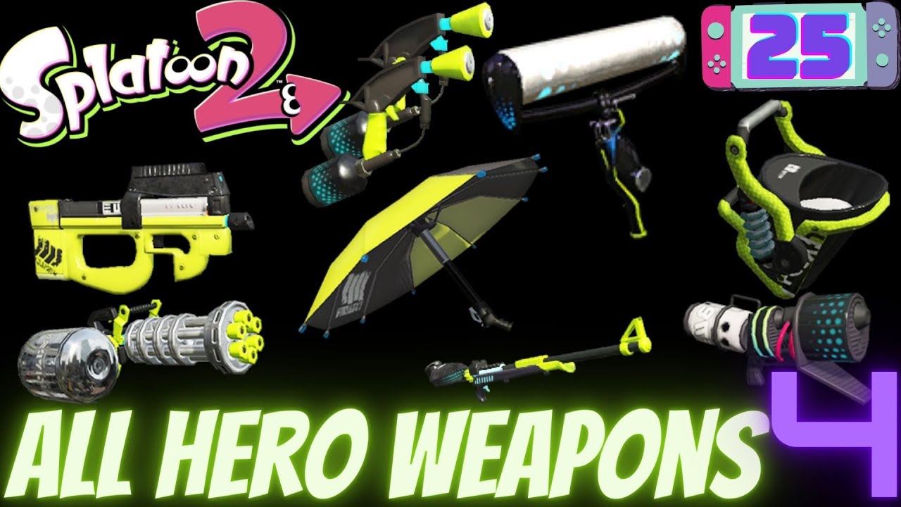All Hero Replica Weapons unlocked in Splatoon 2 Ranked Battles Part 4