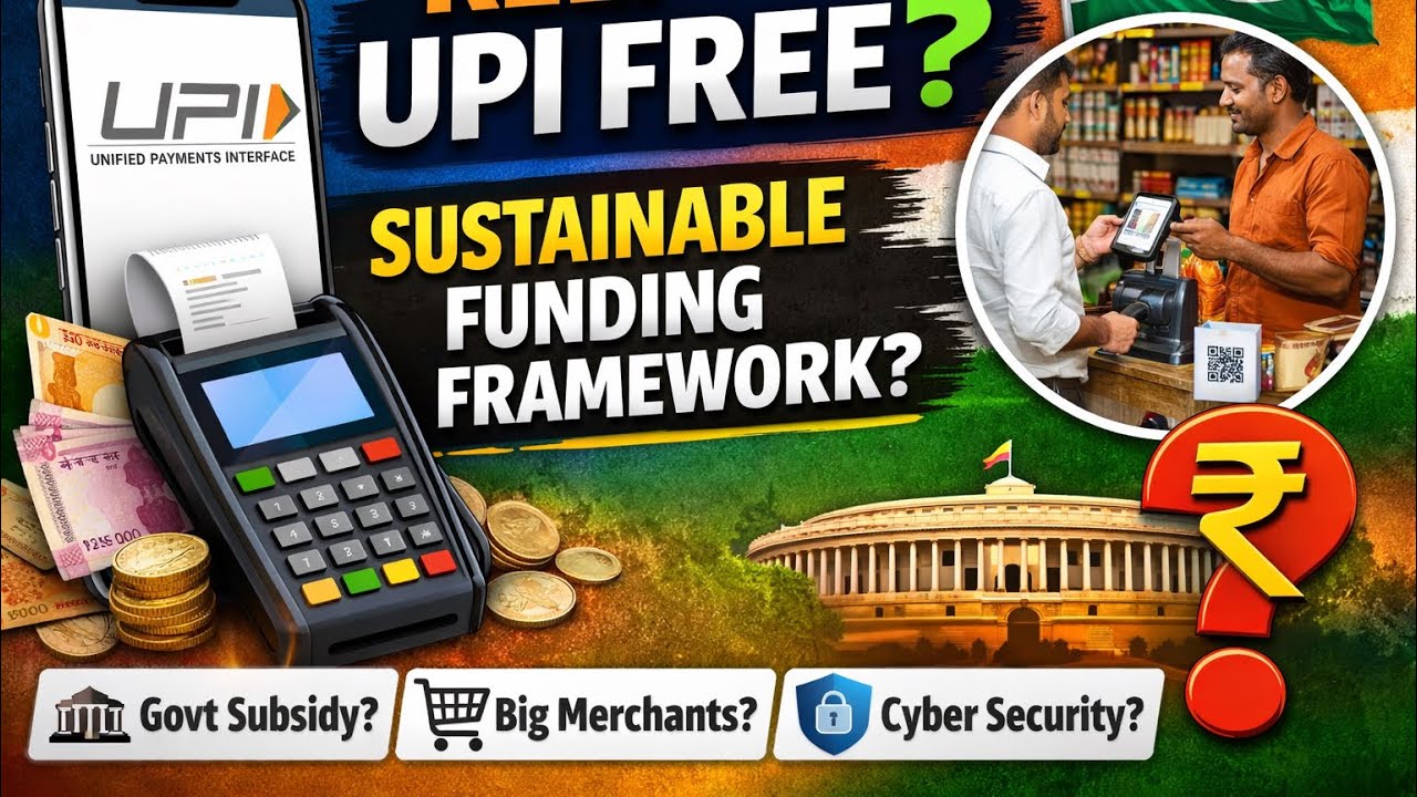 Will UPI Remain Free? Funding Crisis Explained | GS Paper 3 | UPSC 2026 #upsc2026 	