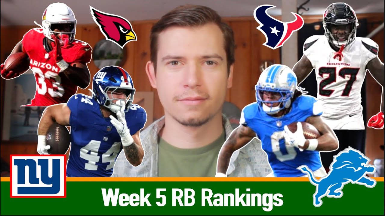 Week 5 Running Back Rankings (Top 50) | 2025 Fantasy Football