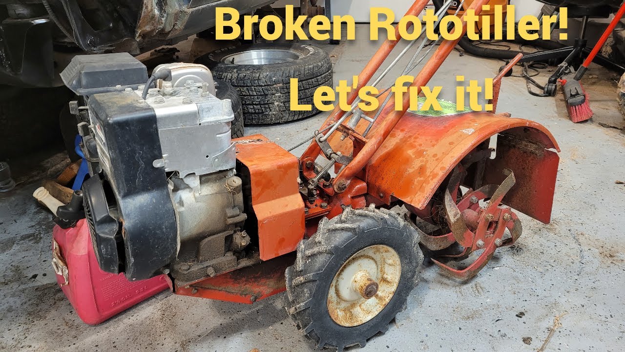 Can We Fix This Rototiller? Broken Pull Start and no Engagement.