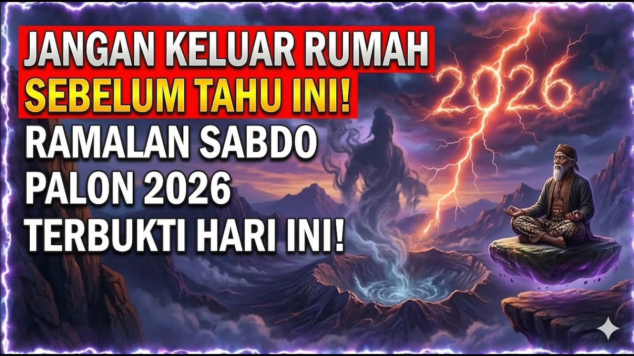 JANGAN KELUAR RUMAH SEBELUM TAHU INI! RAMALAN SABDO PALON 2026 TERBUKTI HARI INI!