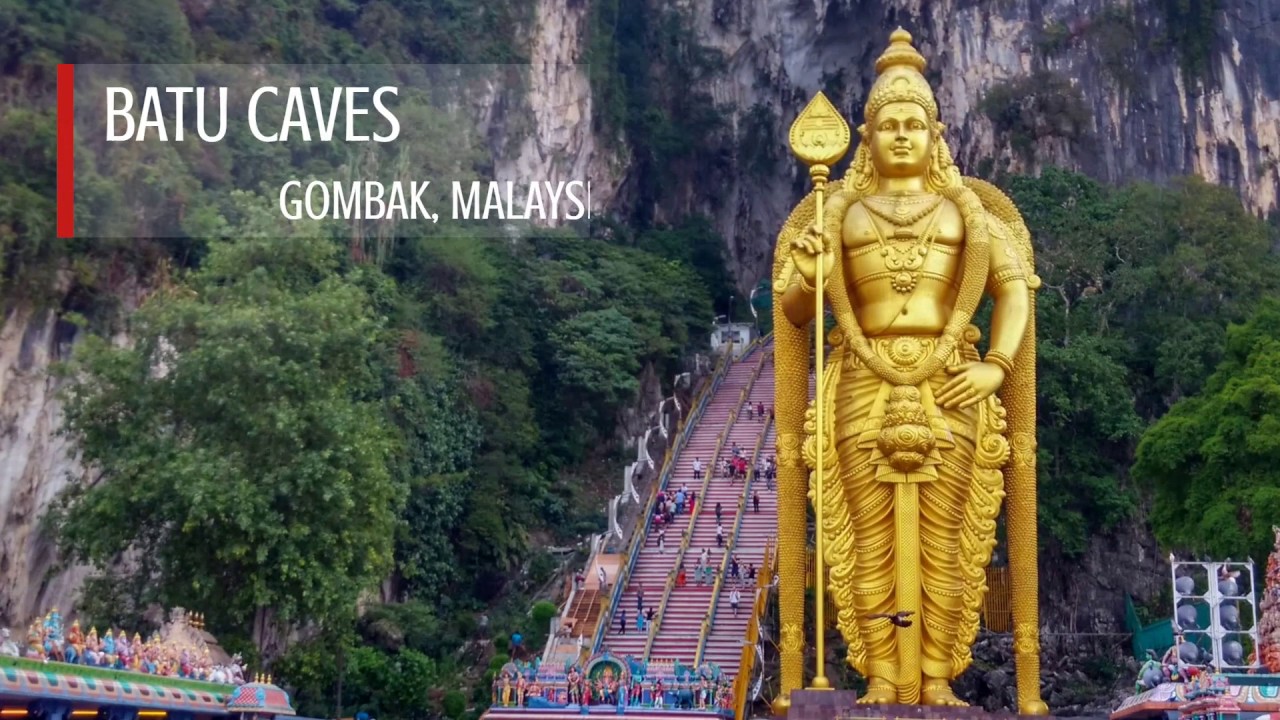 Exploring Batu Caves and the Dark Caves - One Minute WalkAround