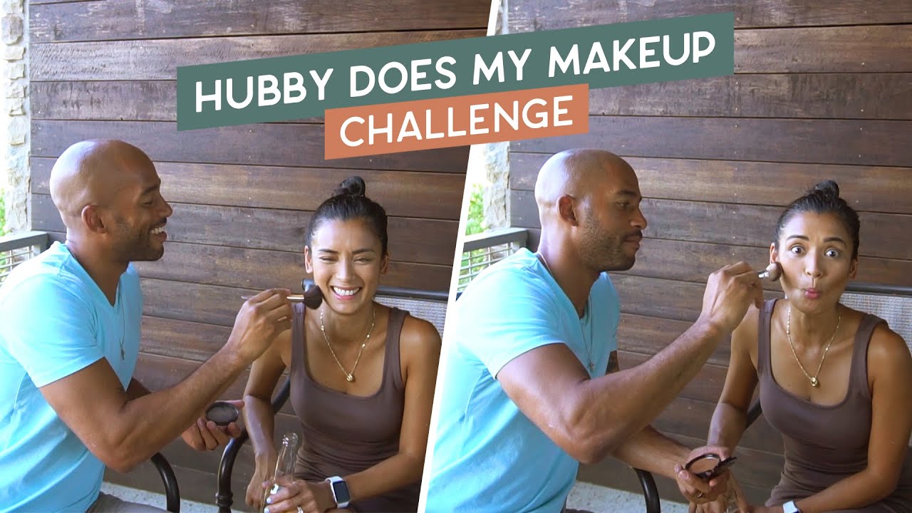 Hubby Does My Makeup Challenge | Michelle Madrigal