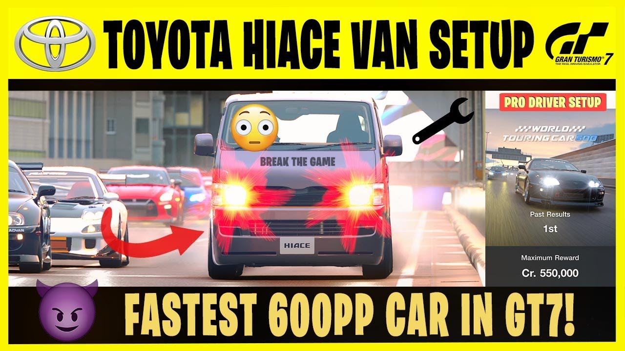 Gran Turismo 7 - Fastest Toyota Hiace Van DX Tune Setup - Fully Upgraded Build & Tokyo 600 Build