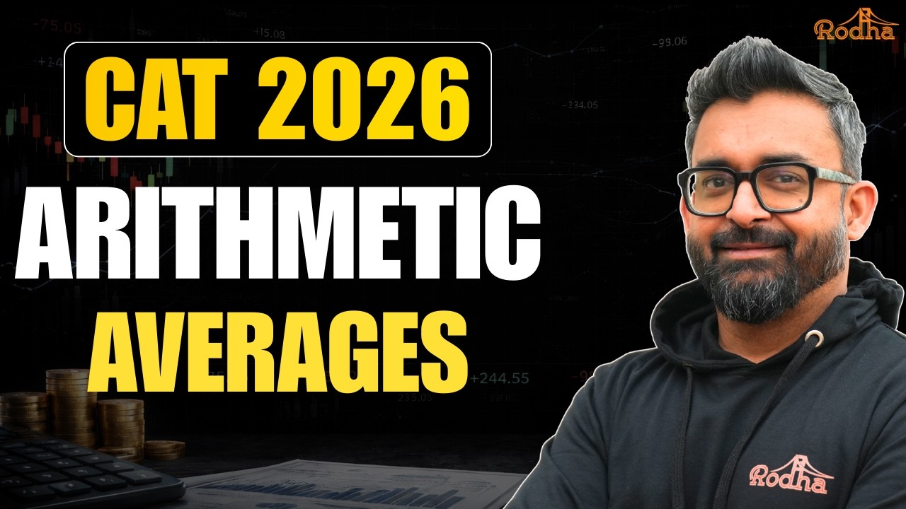 Averages 1 | Arithmetic | CAT 2026 Starts Here: Quants | Swapanil Sir Rodha