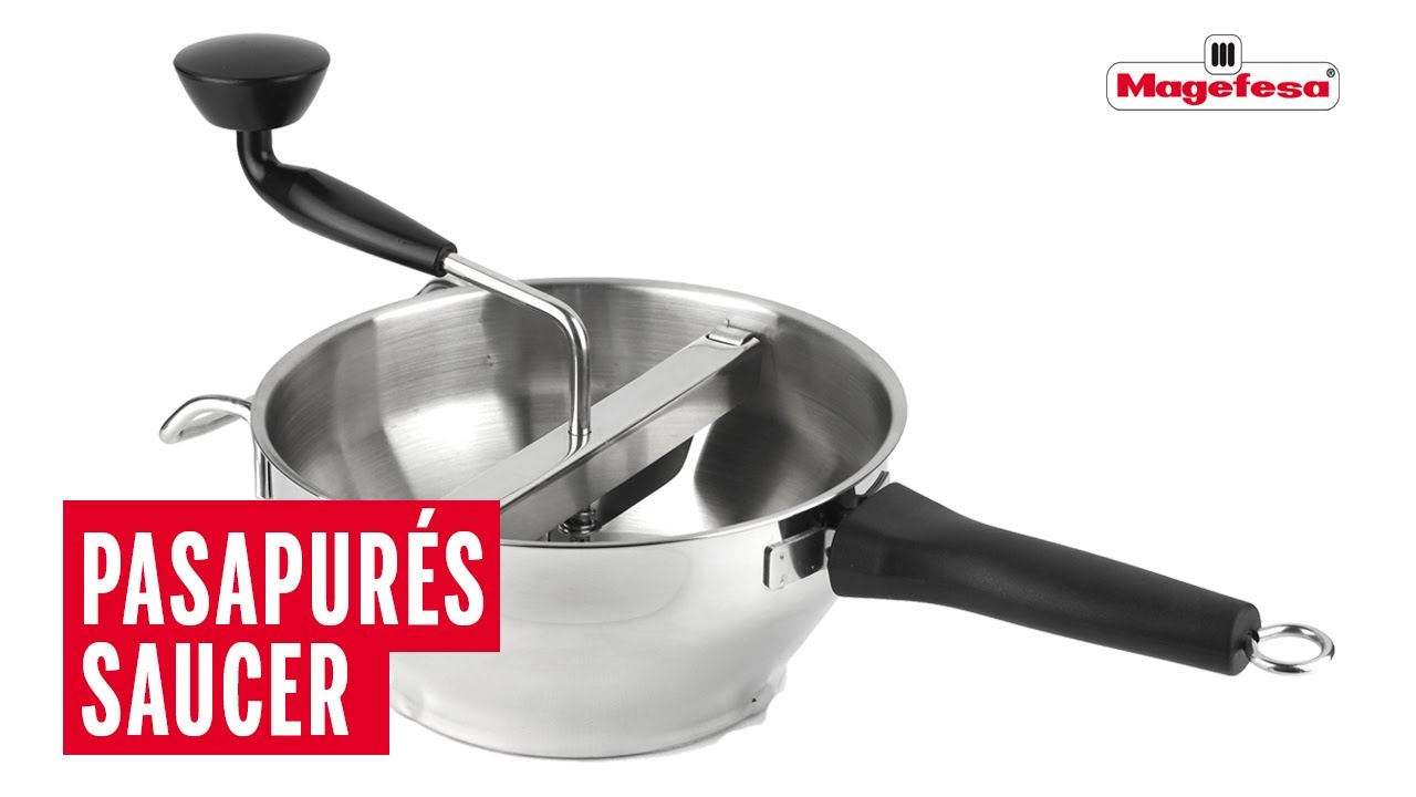 PASAPUR&Eacute;S de acero inoxidable SAUCER I Producto MAGEFESA 👨&zwj;🍳👩&zwj;🍳