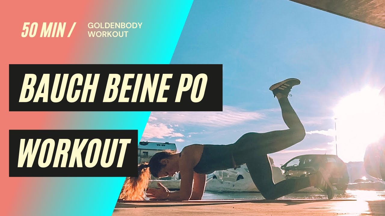 50 MIN BAUCH/BEINE/PO HOME WORKOUT - NO EQUIPMENT - GOLDENBODY LIVE CLASS