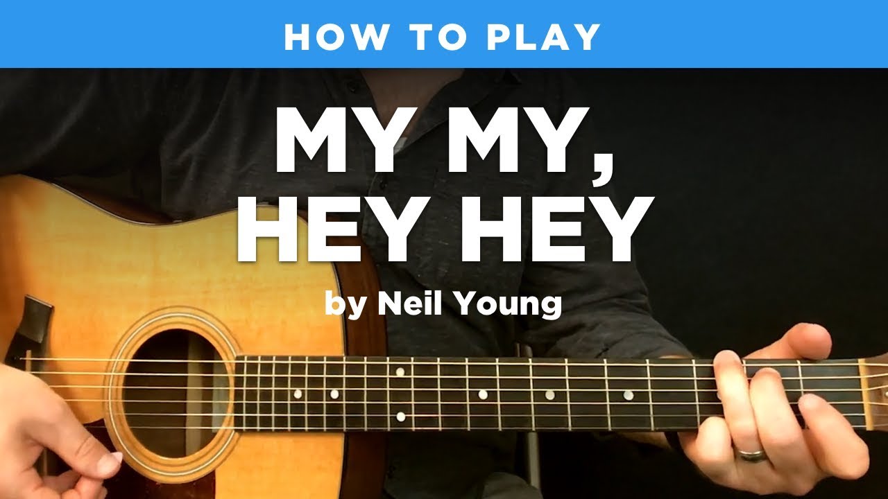 🎸 My My, Hey Hey • Акустический вступительный рифф с табулатурой (урок игры на гитаре Нила Янга)