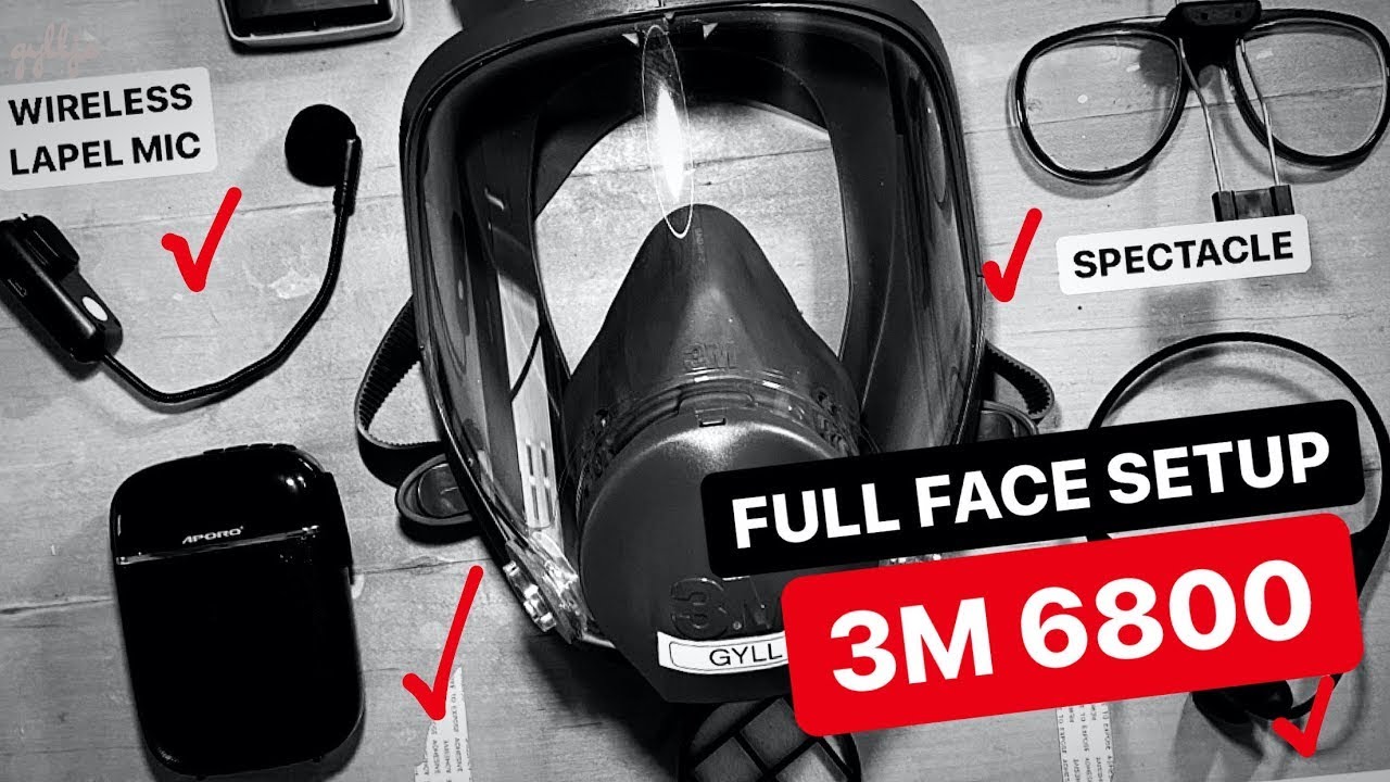 A Surgery Resident's 3M Full face 6800 mask setup.