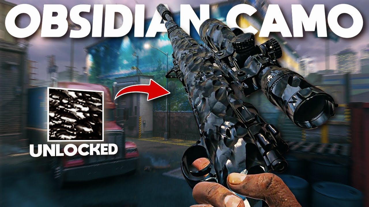 How to UNLOCK the *NEW* OBSIDIAN CAMO on the KAR98k on MW3...