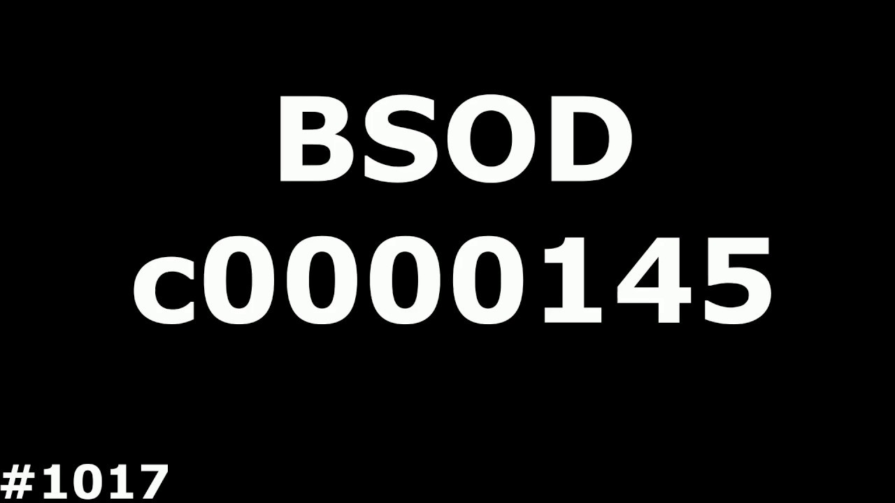 Синий экран Windows 7 STOP c0000145 {Application Error}