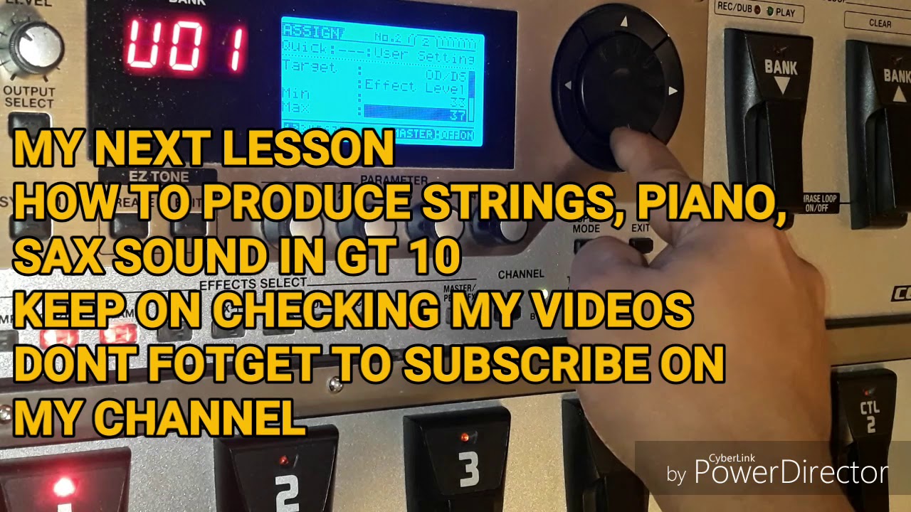 HOW TO USE BOSS GT10 MANUALLY #bossgt10 #bosstutorial