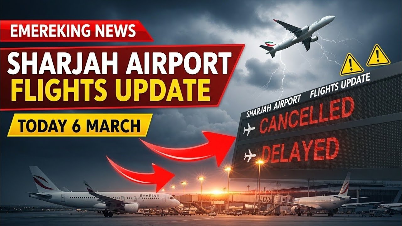 Sharjah airport news today March 6 2026 sharjah airport flight status today now