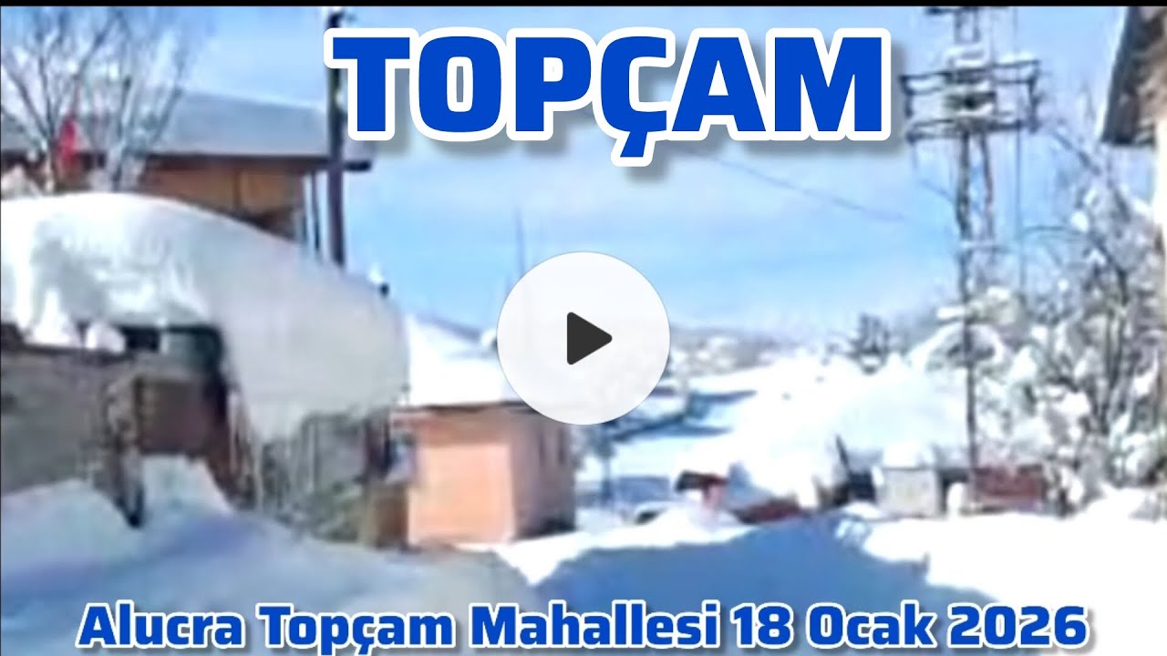 Alucra Topçam Mahallesi 18 Ocak 2026
