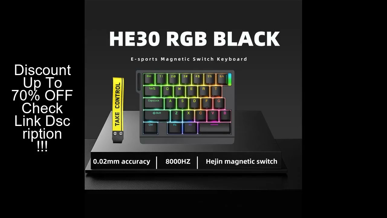 HE30 Mechanical Keyboard One-handed 29 keys Magnetic Switch Smart Speed Quick Trigger E-sports Gamer