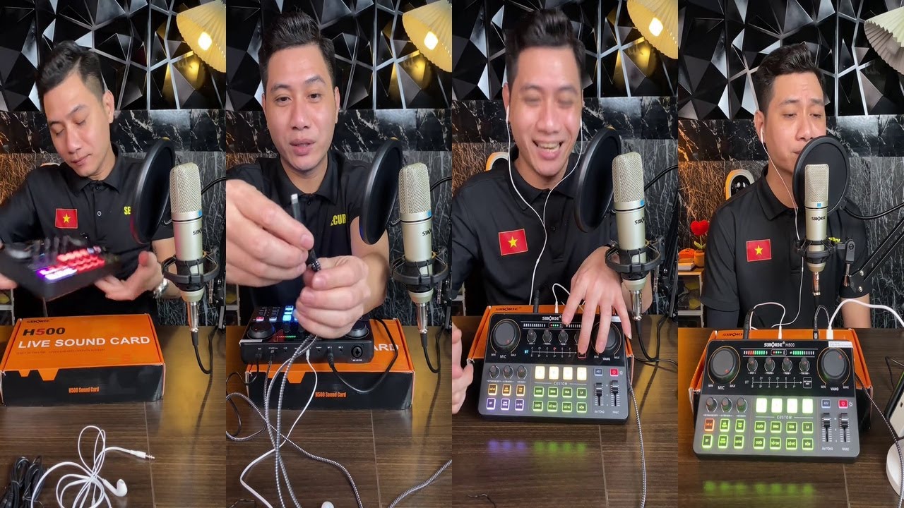 REVIEW BỘ SOUND CARD H500 VÀ MIC U87 SAMURAI HÁT LIVE CỰC MƯỢT