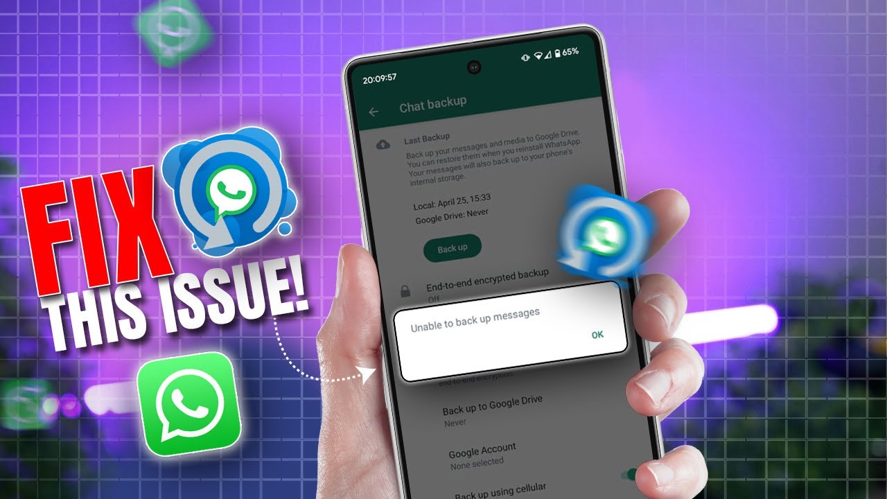 How To Fix WhatsApp Unable To Backup Message Problem On Android | WhatsApp Backup Not Working