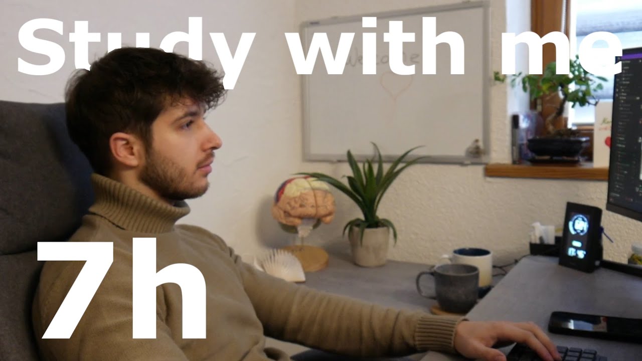 [LIVE🔴] STUDY WITH ME (7h) Last Stream before moving to Sweden 🫡📚