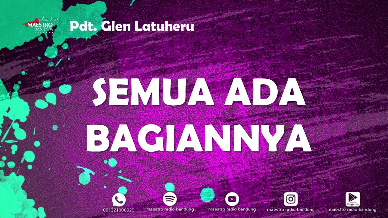 SEMUA ADA BAGIANNYA - PDT. GLEN LATUHERU - 23 Feb 2026