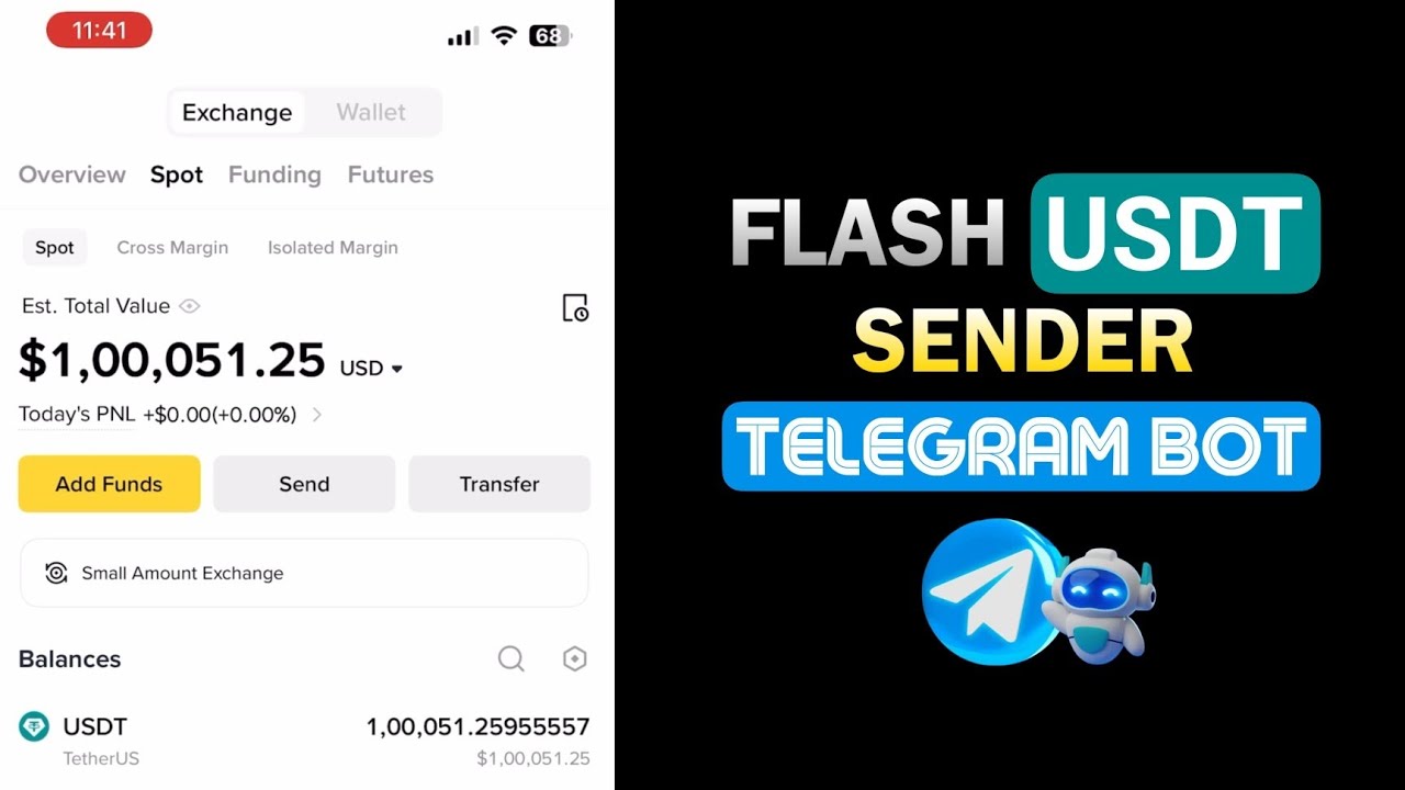 How to Send Flash USDT using Telegram Bot | Binance Flash USDT 2025
