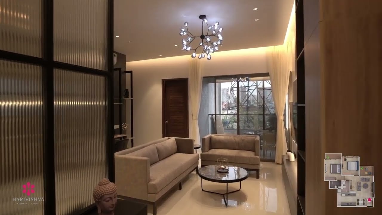 2BHK at Tathawade Central | Actual Sample Flat Video | Harivishva