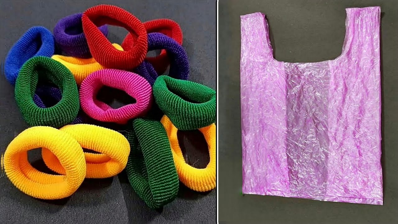 3 Super Easy Ideas using Hair band, Polybag, Wool - DIY Crafts