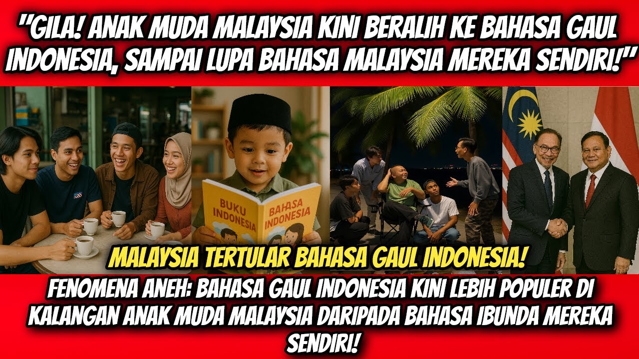 Tak Masuk Akal! Anak Muda Malaysia Kini Lebih Suka Bahasa Gaul Indonesia daripada Bahasa Sendiri!