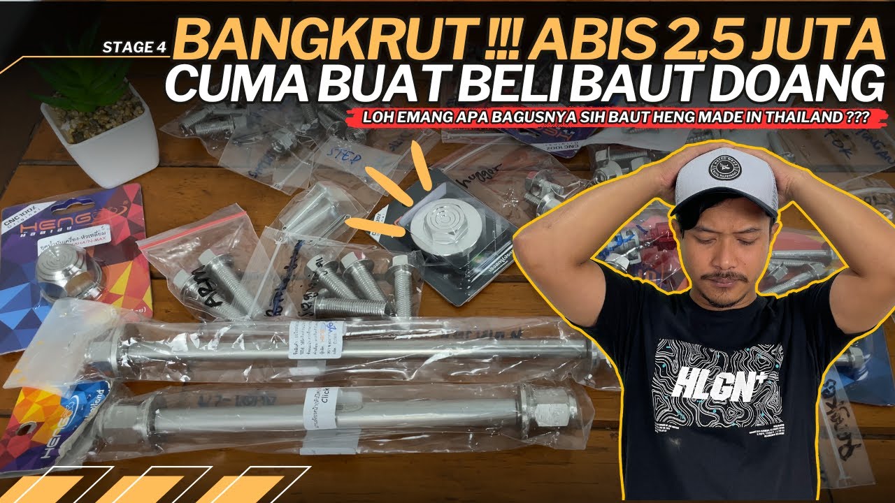 🔴MODIFIKASI VARIO Pasang Baut Stainless Heng dari Thailand 🇹🇭