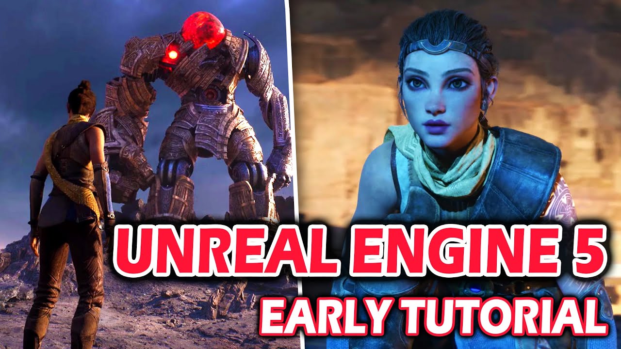 UNREAL ENGINE 5 Beginners Tutorial | User Interface and New Features