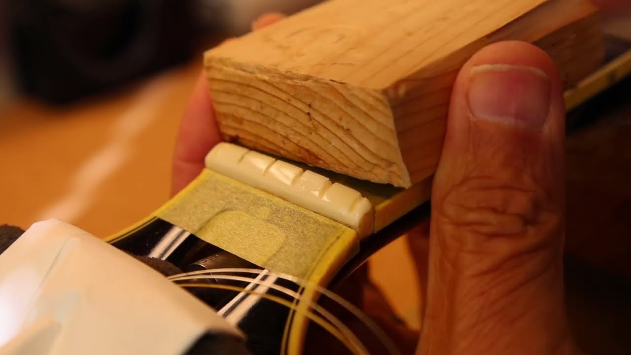 Nut remove on Gibson J-2000