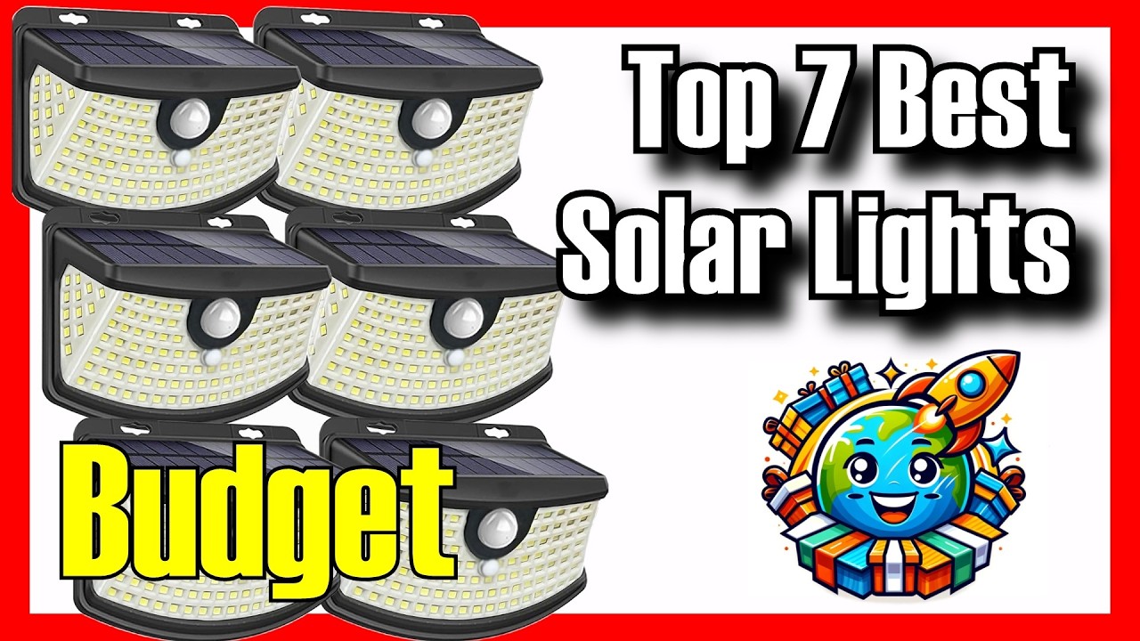 🔆🔥 The 7 BEST BUDGET Solar Lights on Amazon [2025]✅[Value for Money]💡 Outdoor, Garden