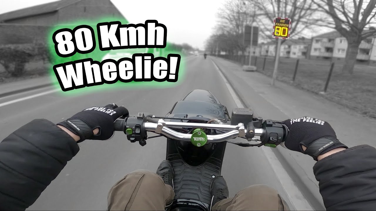 80kmh Wheelie mit meiner booster! | Roller Vlog | 70ccm Booster
