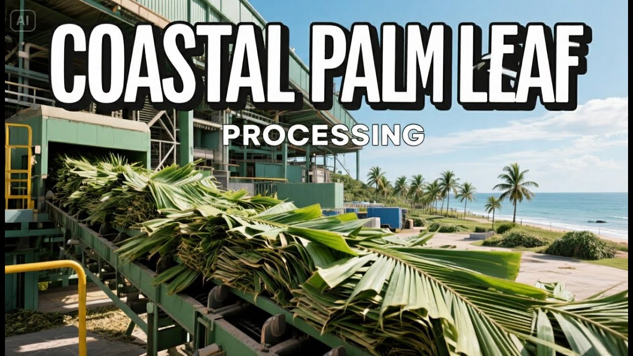Inside the Pandan Fiber Production Line You’ve Never seen Before #industrialprocess #farming