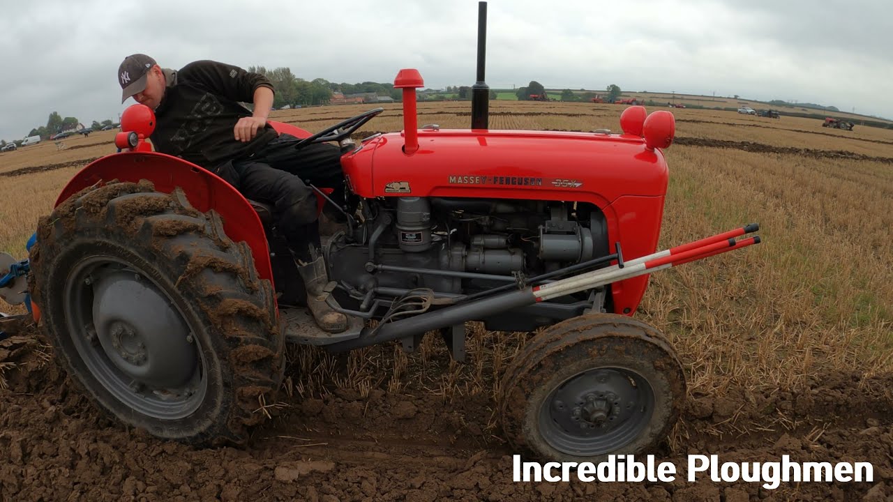 1964 Massey Ferguson 35X 2.5 Litre 3-cyl Diesel Tractor (45HP) With Ransomes Plough