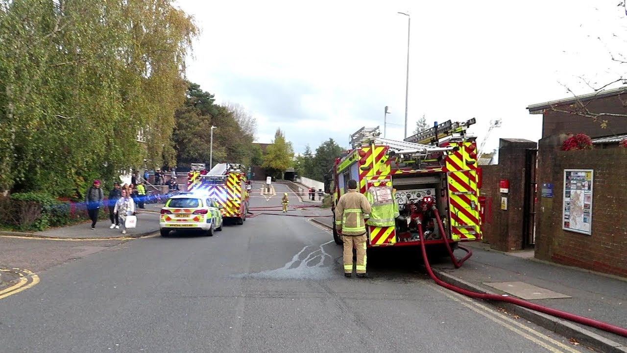 Warehouse Fire - Kent Fire & Rescue responding and on scene with Police.