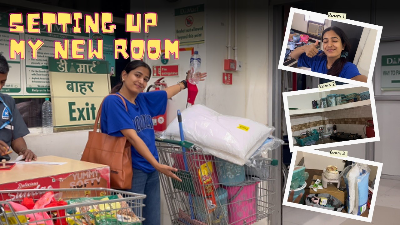 DAY 30 Shopping for + Shifting to my new room 🏠#30daysvlogchallenge